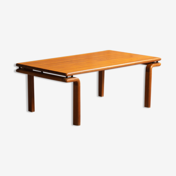 Large Scandinavian teak coffee table