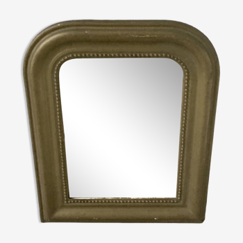 Gilded wood and stucco wall mirror - early 20th century