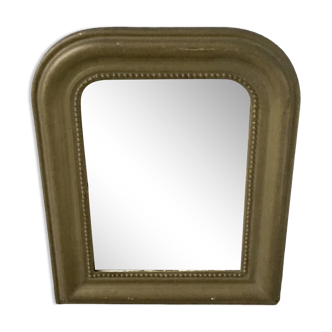 Gilded wood and stucco wall mirror - early 20th century