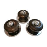 Set of 3 vintage space age sconces 60/70