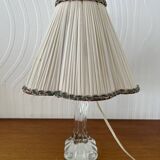 Vintage crystal base bedside lamp