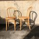 Pair of wooden chairs sews blonde