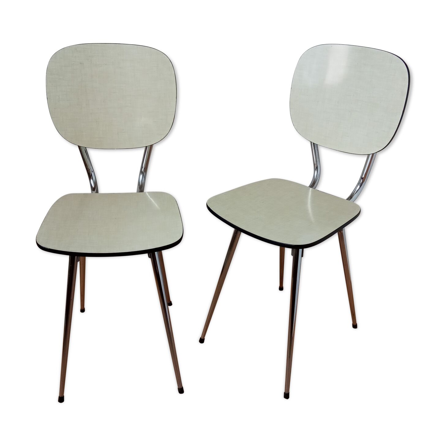 Paire de chaises en formica 1960