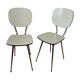 Paire de chaises en formica 1960