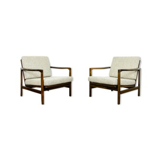 Pair of B-7522 armchairs by Zenon Bączyk, 1960's