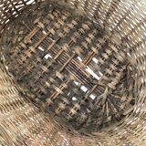 Woven wicker basket
