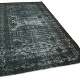 Hand-knotted contemporary oriental 1980s 158 cm x 276 cm black rug