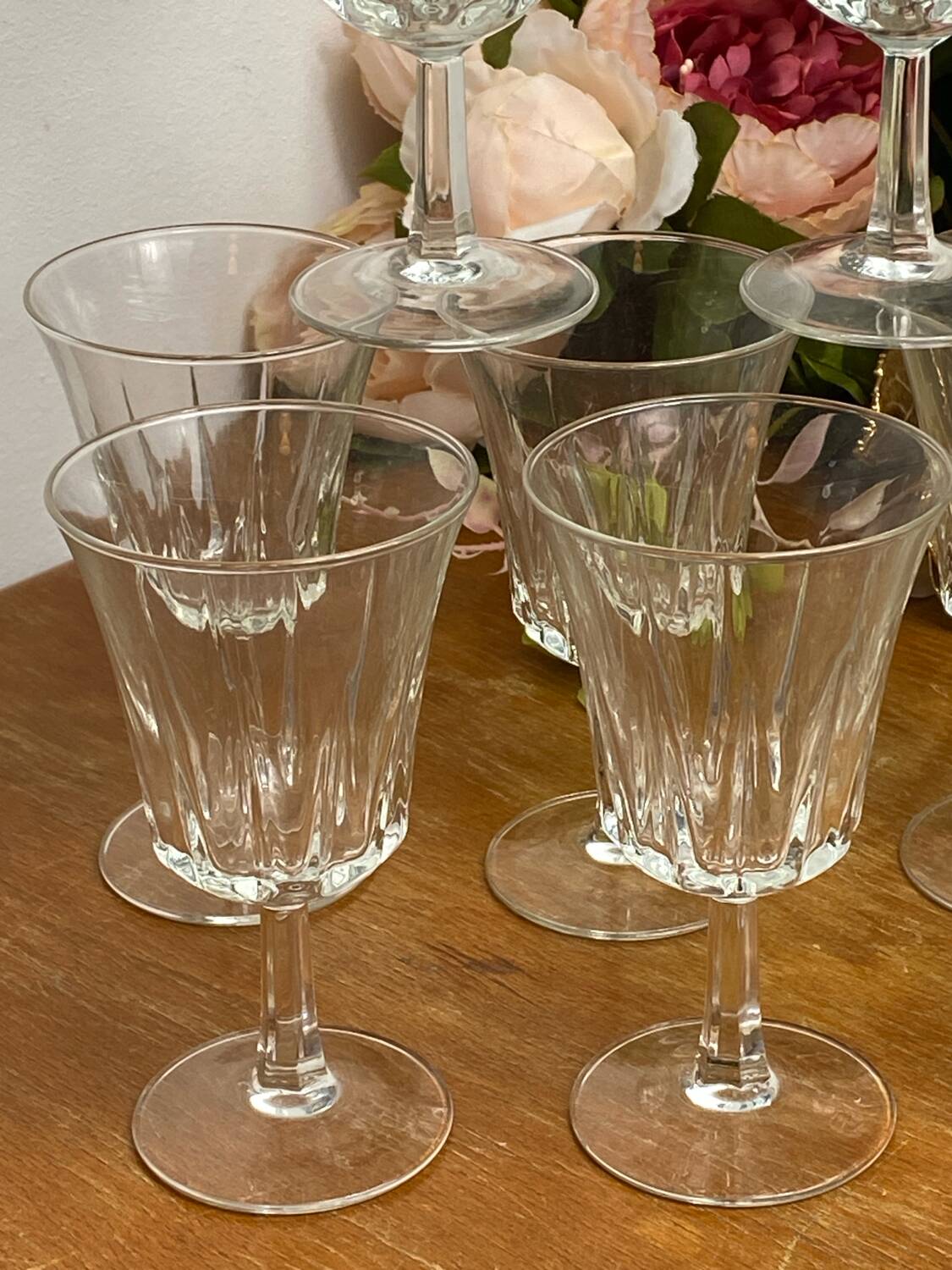Vintage stemmed glasses, Régence Luminarc