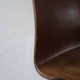 set of 10 vintage stackable chairs