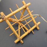 Vintage bamboo rattan wall light design soignot audoux minet