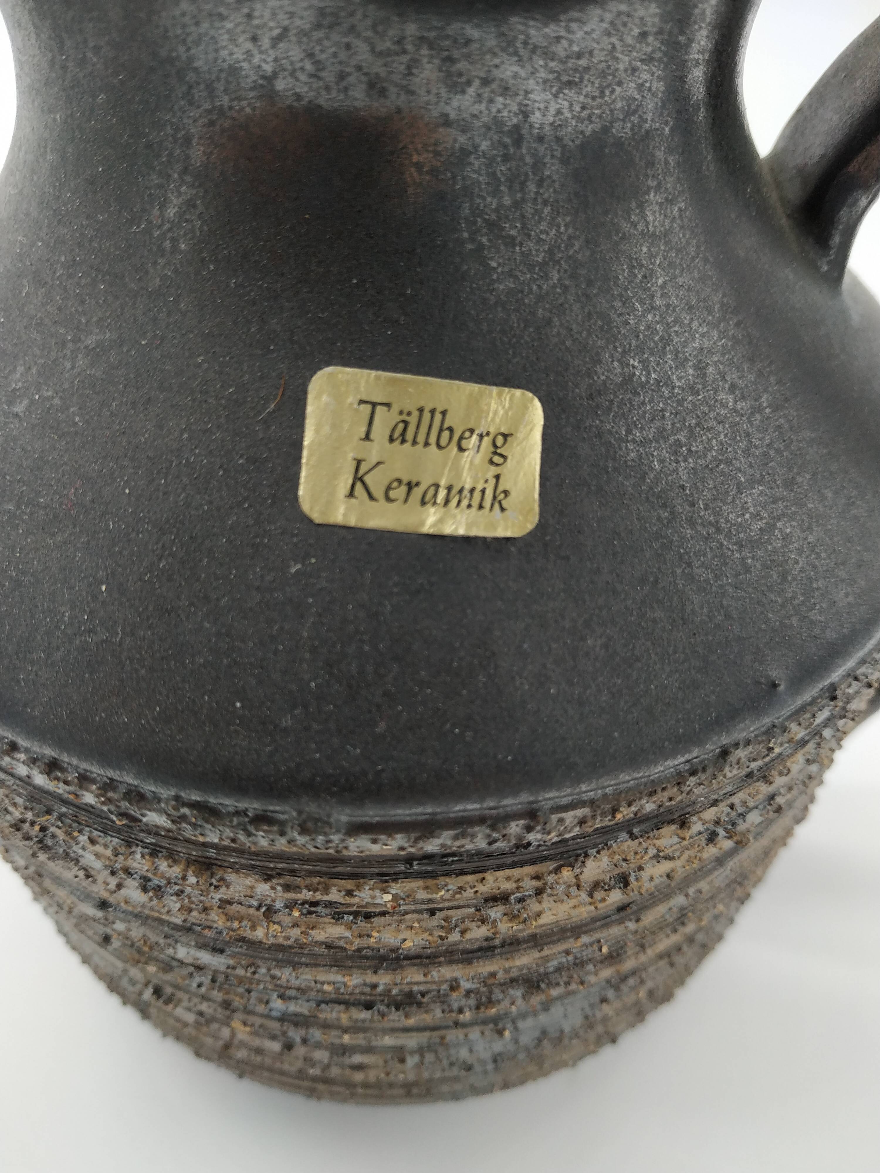 Swedish pitcher tallberg keramik Scandinavian vintage