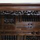 Asia 19th century: antique cabinet carved in mahogany (Chinese or Indochinese art)