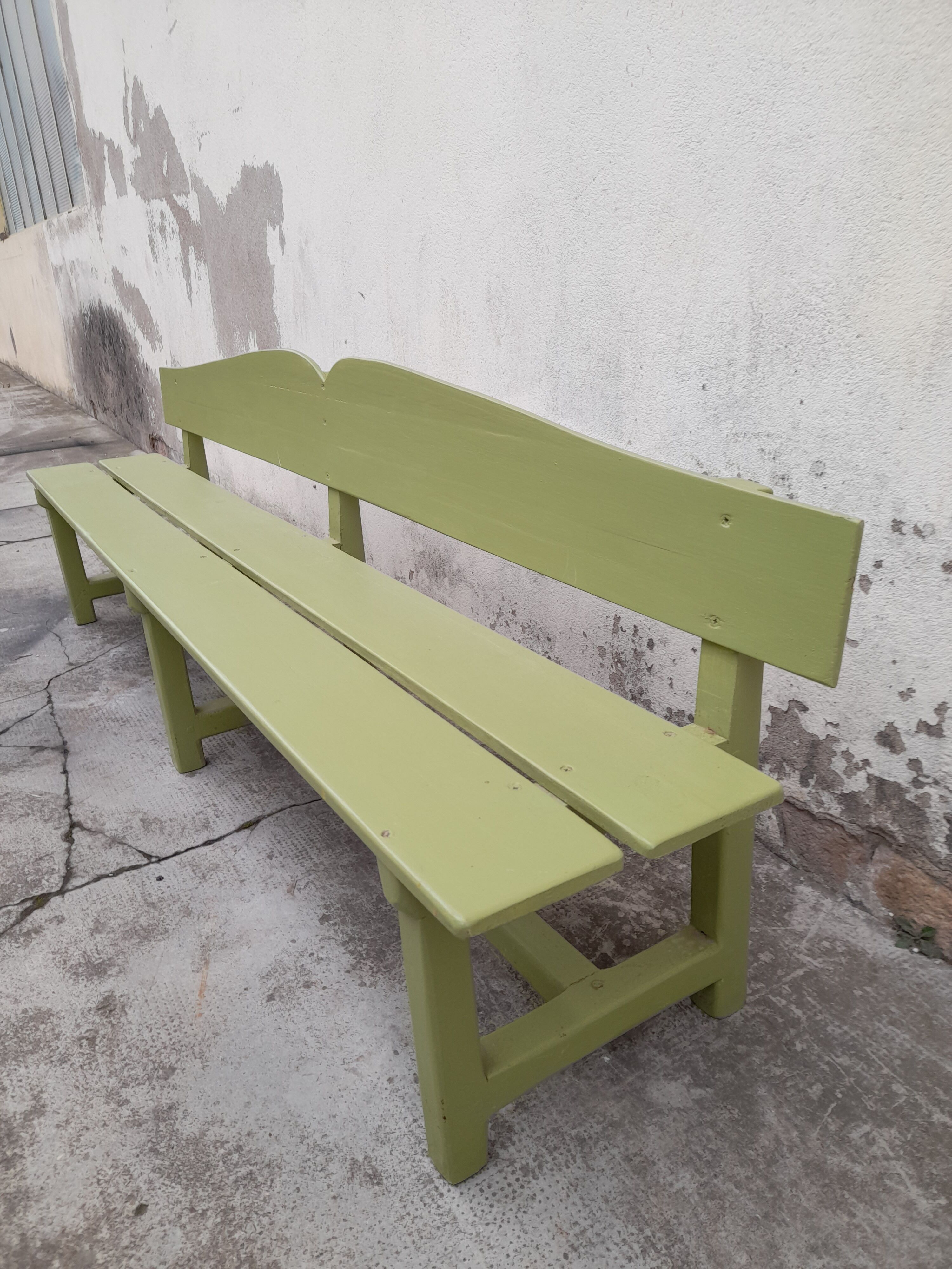 Old vintage school child bench