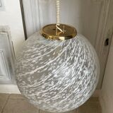 Vintage Murano pendant lamp, swirled glass