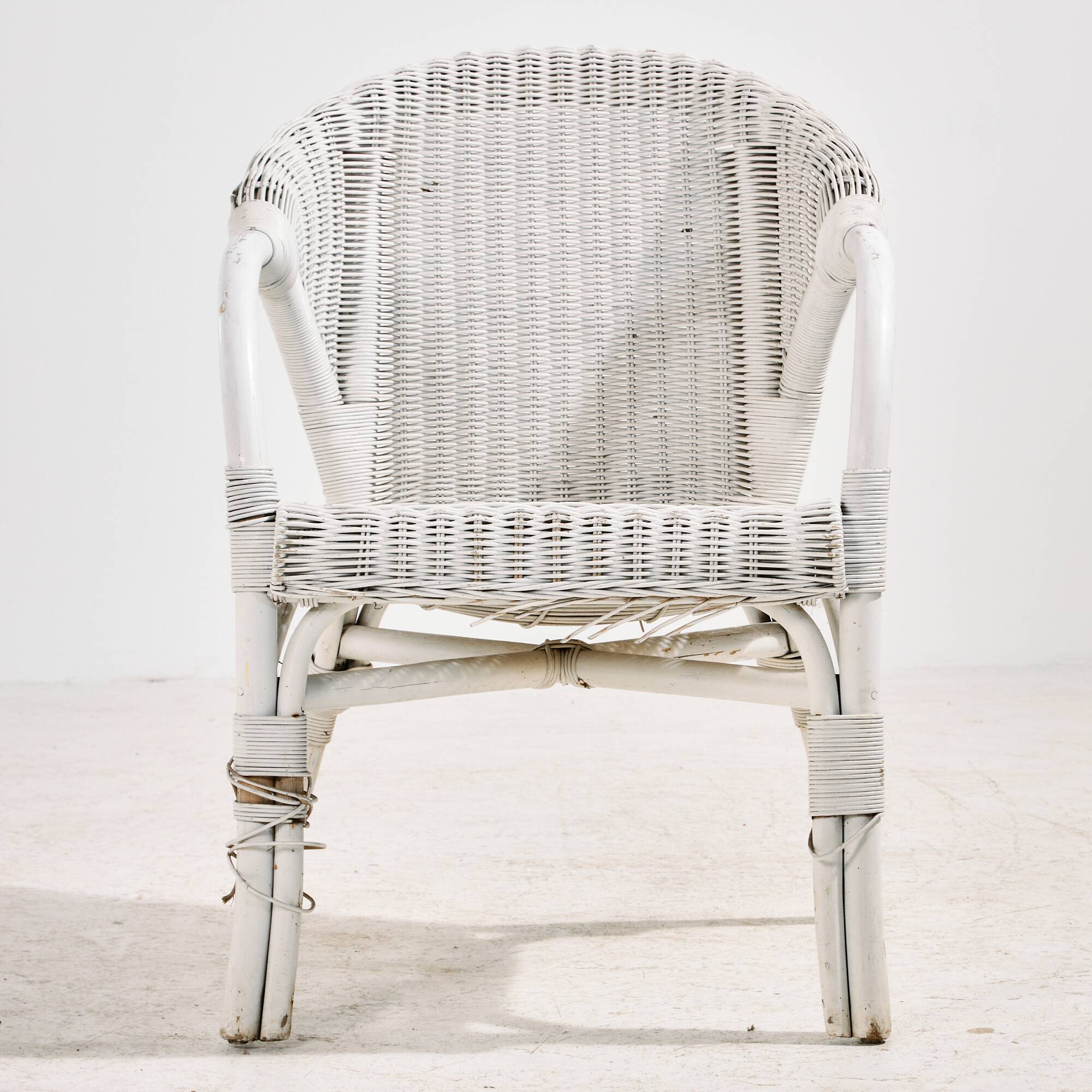 Rattan and bamboo set, set of 5