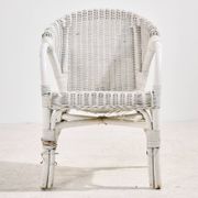 Rattan and bamboo set, set of 5