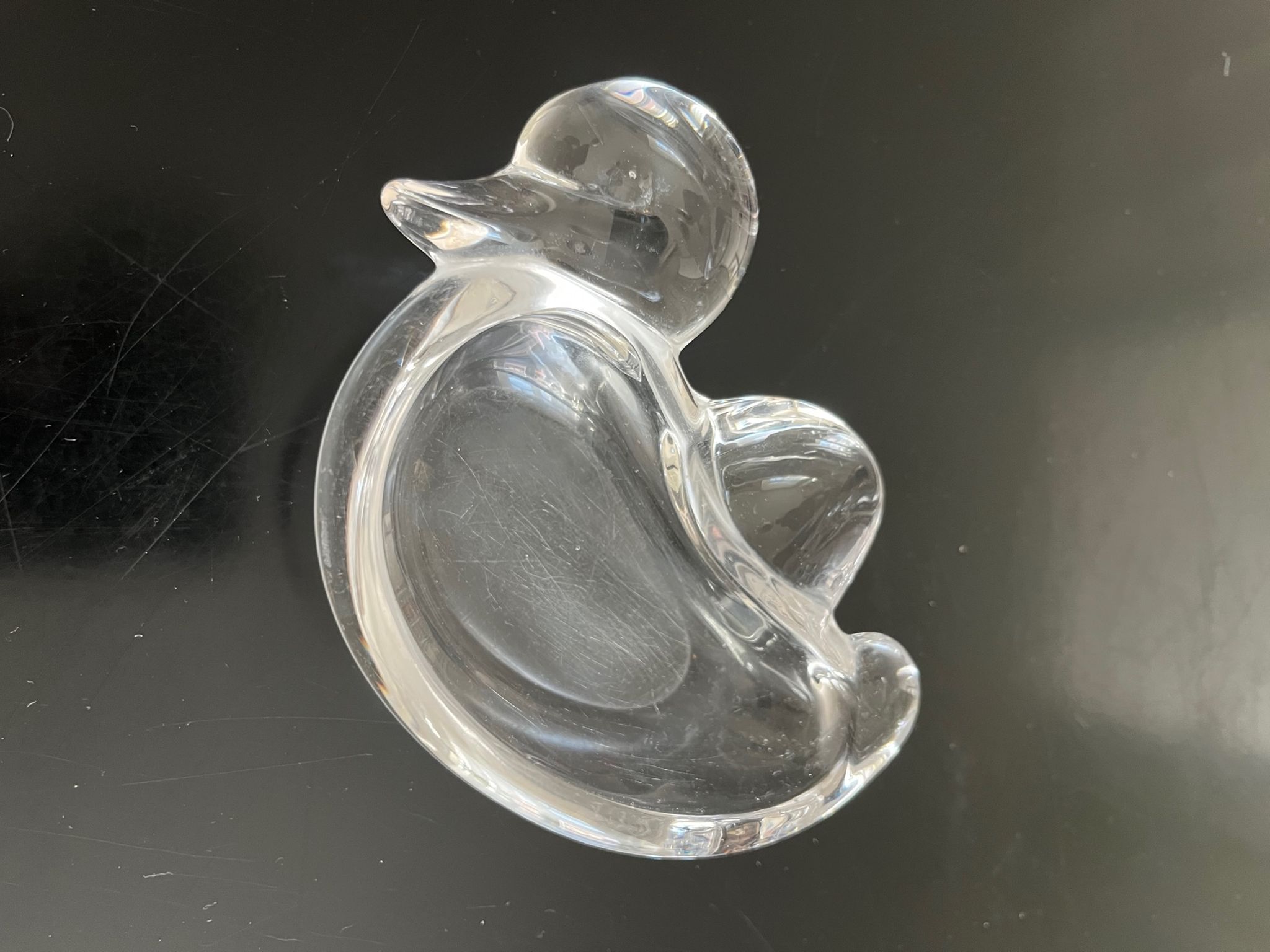 Vide poche canard cristal