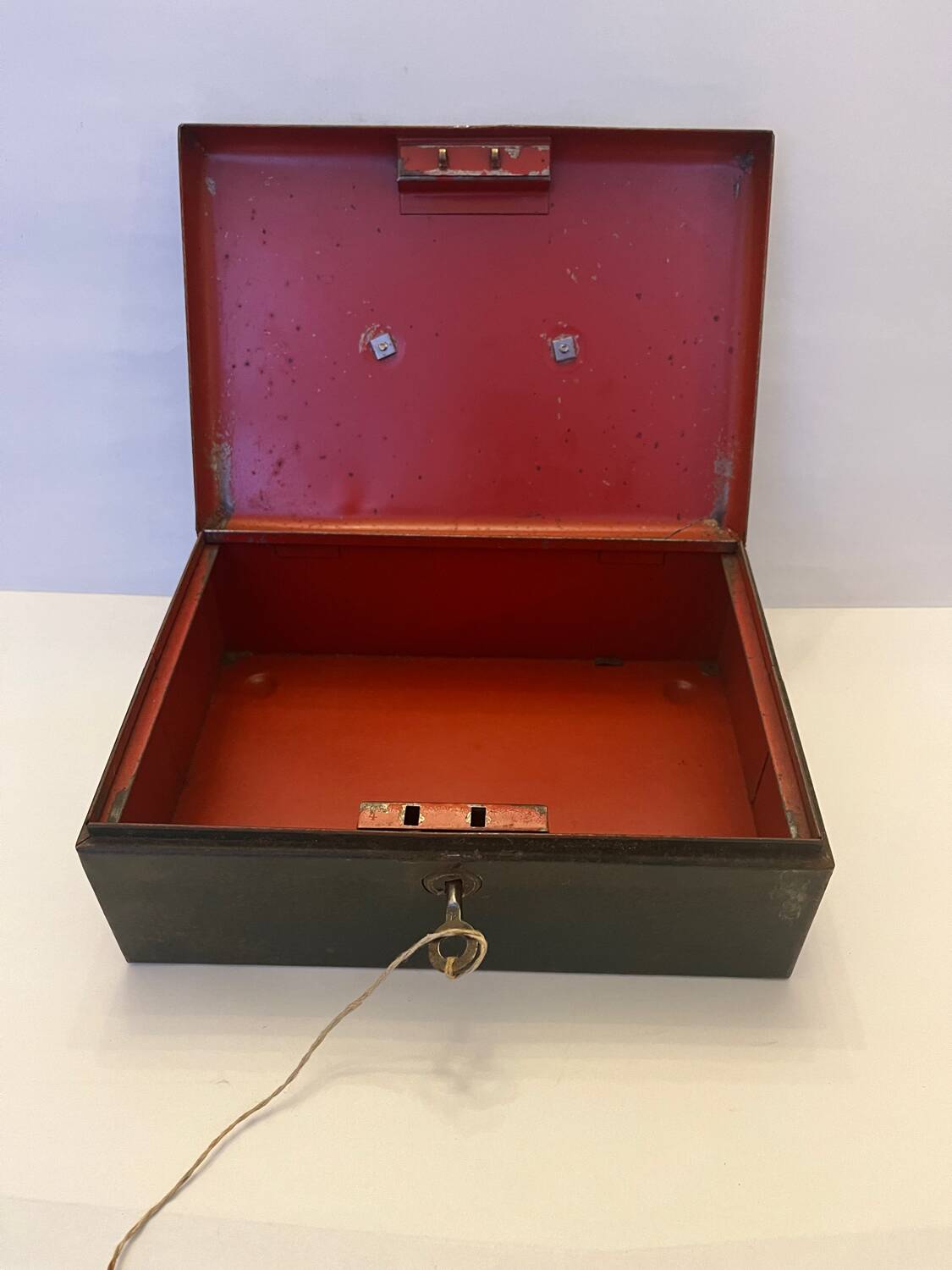 Old metal cash box