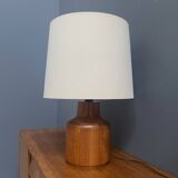 Teak table lamp by Kirk Copenhagen Denmark 1970s