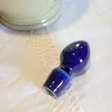 Antique iron-rich earth bottle from Saint Uze, ceramic carafe jug.