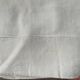 Drap ancien en coton et lin monogramme M B avec jour Venise
