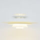 Danish white form light pendant lamp, 70’s
