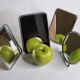 Set of four barber mirrors to be placed or hung