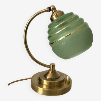 Lampe ancienne art deco en laiton