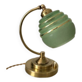 Old art deco brass lamp