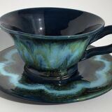 Deep blue Vallauris teacup