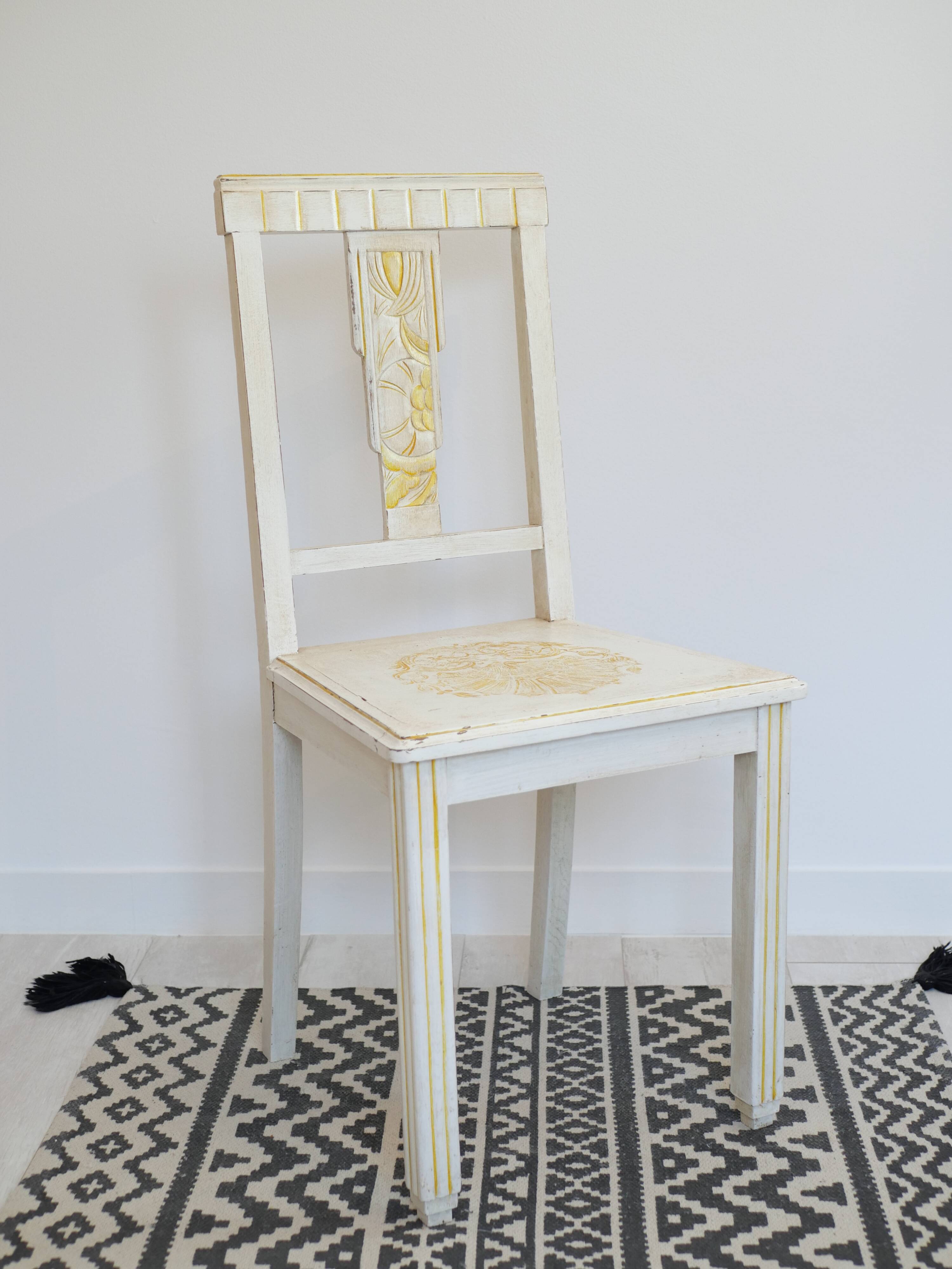 Art Deco chair in wood - 1930s