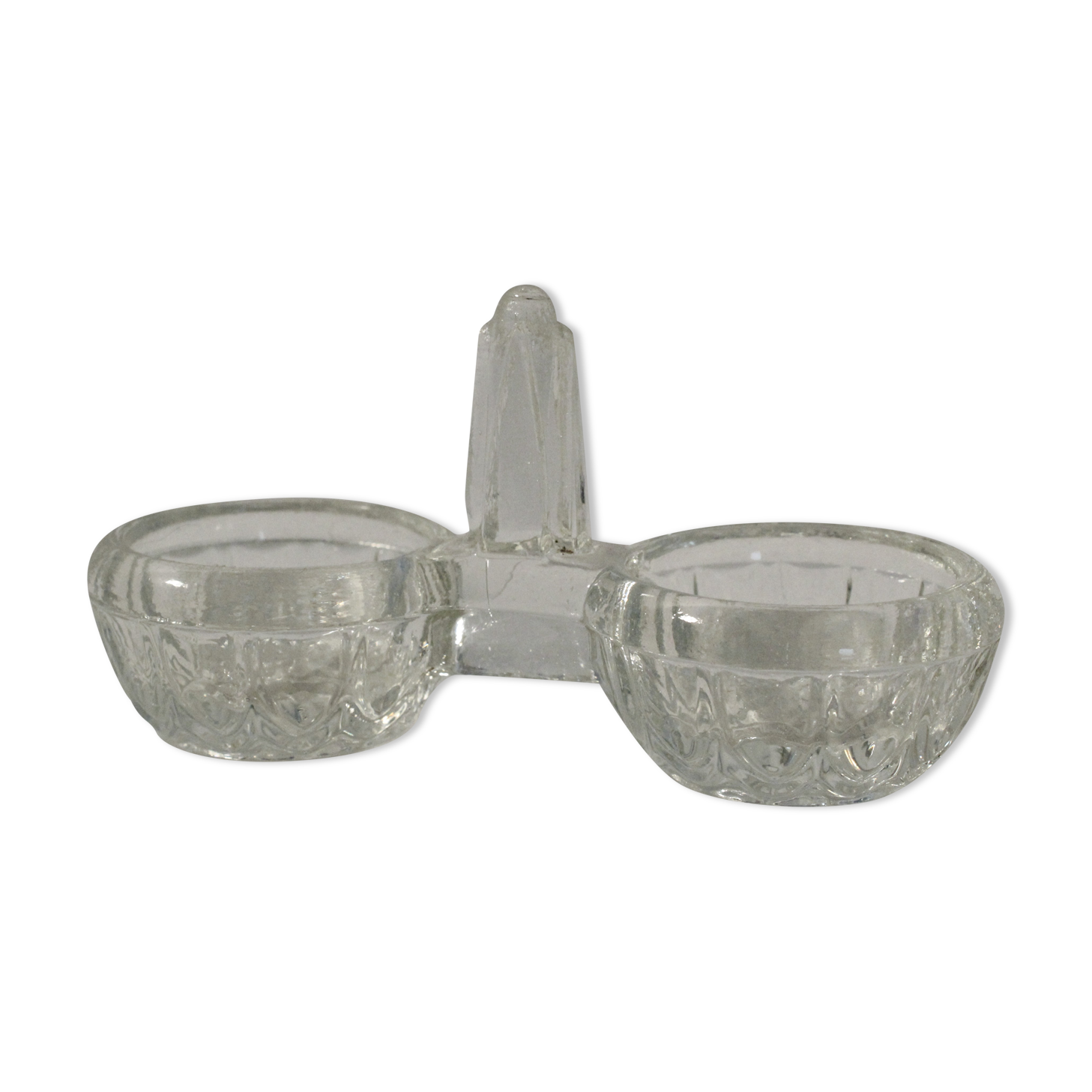 Vintage clear glass salt shaker