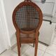 Antique chair Louis XVI style, seat caned, carved wood