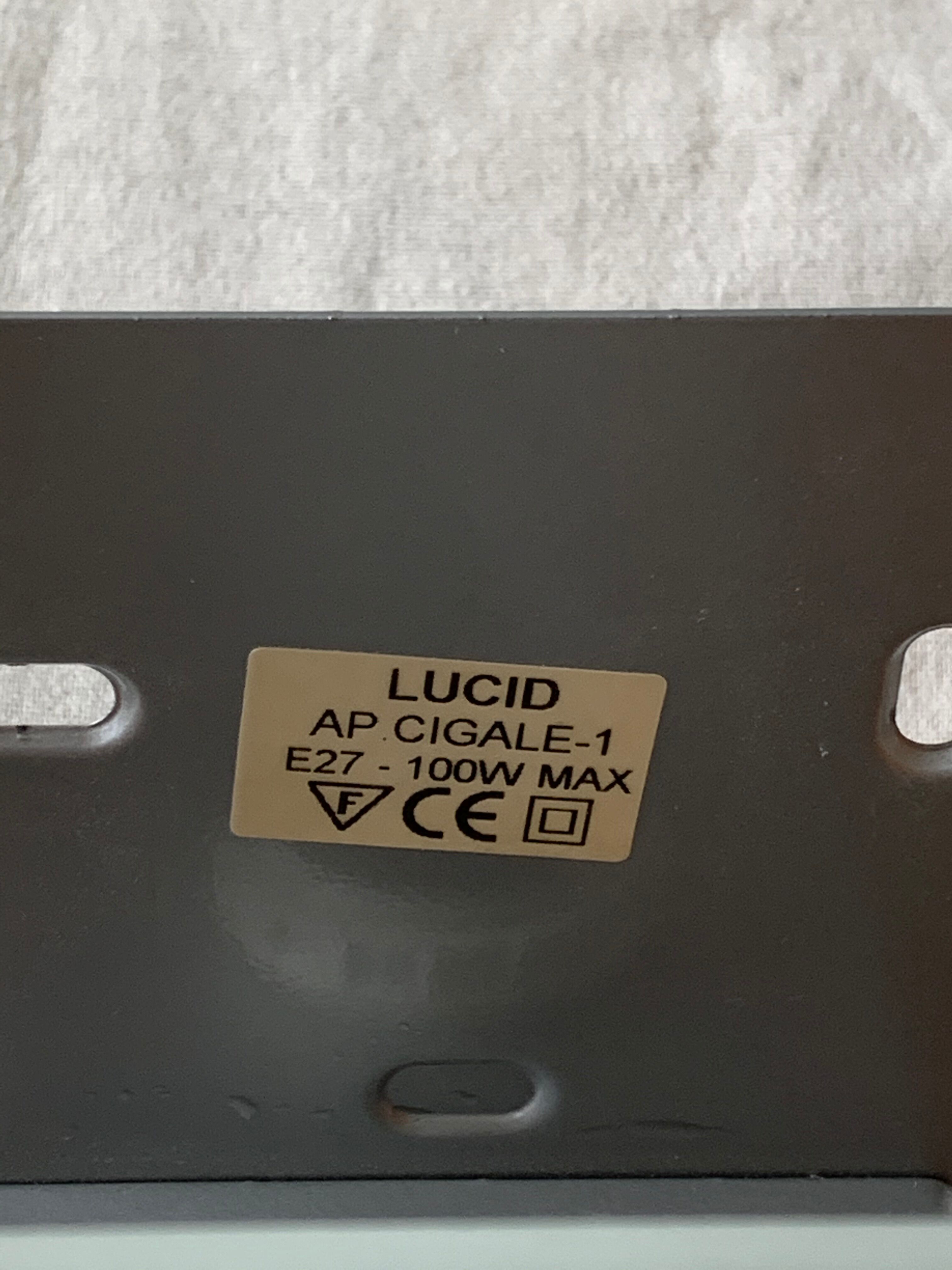 Pair of wooden sconces Lucid 1980