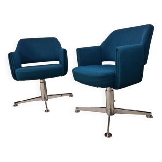 Pair of designer armchairs by Pierre Gautier Delaye