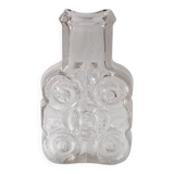 Pressed Glass Vase On The Rocks by Heiner Düsterhaus / Walther Glas / 1972