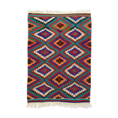 Tapis en kilim artisanal Anatolien 184 cm x 136 cm