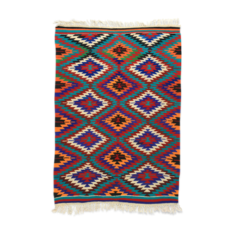 Tapis en kilim artisanal Anatolien 184 cm x 136 cm