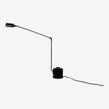Lampe de Bureau Mid-Century Moderne Minimaliste Noire Daphine par Tommaso Cimini pour Lumina, Italie, 1980s