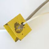 Space Age style lamp / Vintage yellow bookshelf light / Mid-century modern