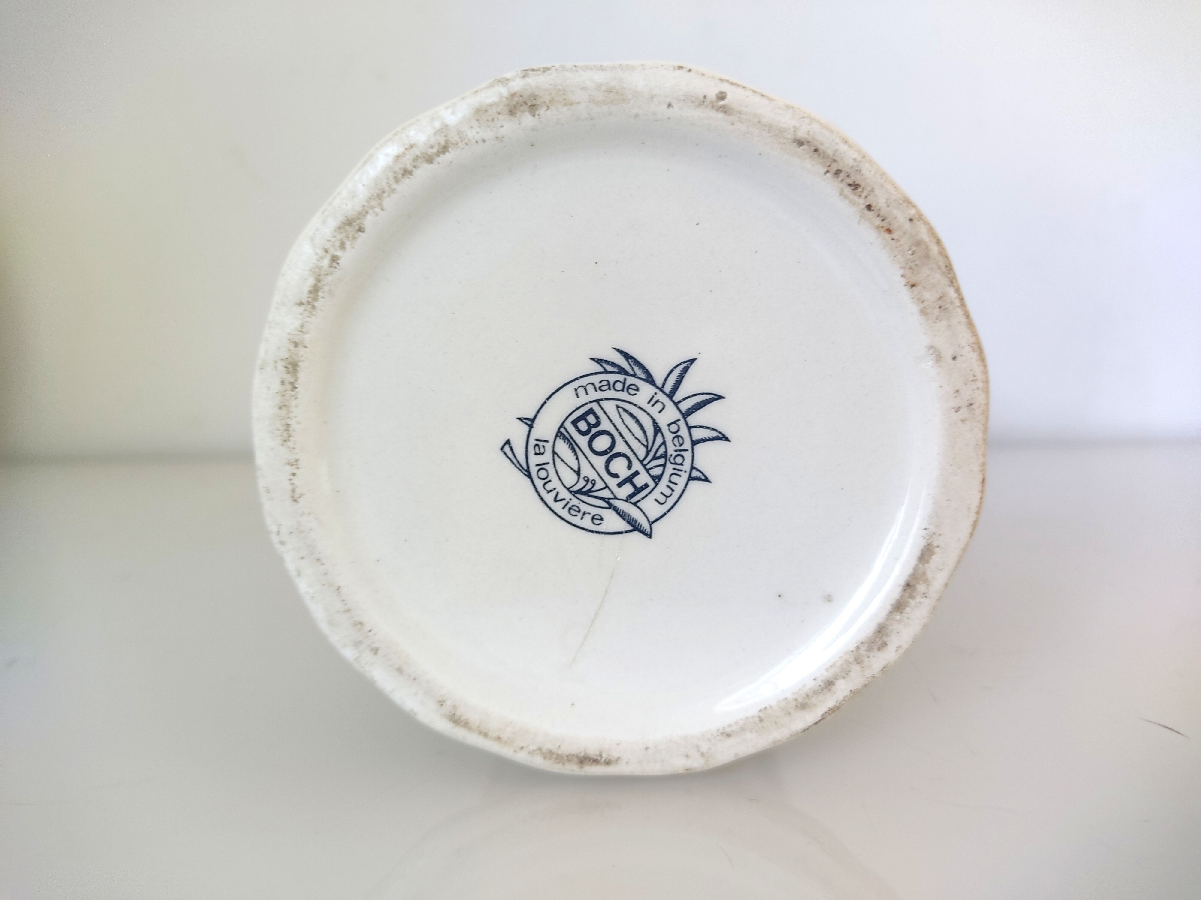 Boch La Louvière vase Blue and white