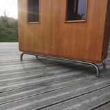 Vintage glazed school cabinet