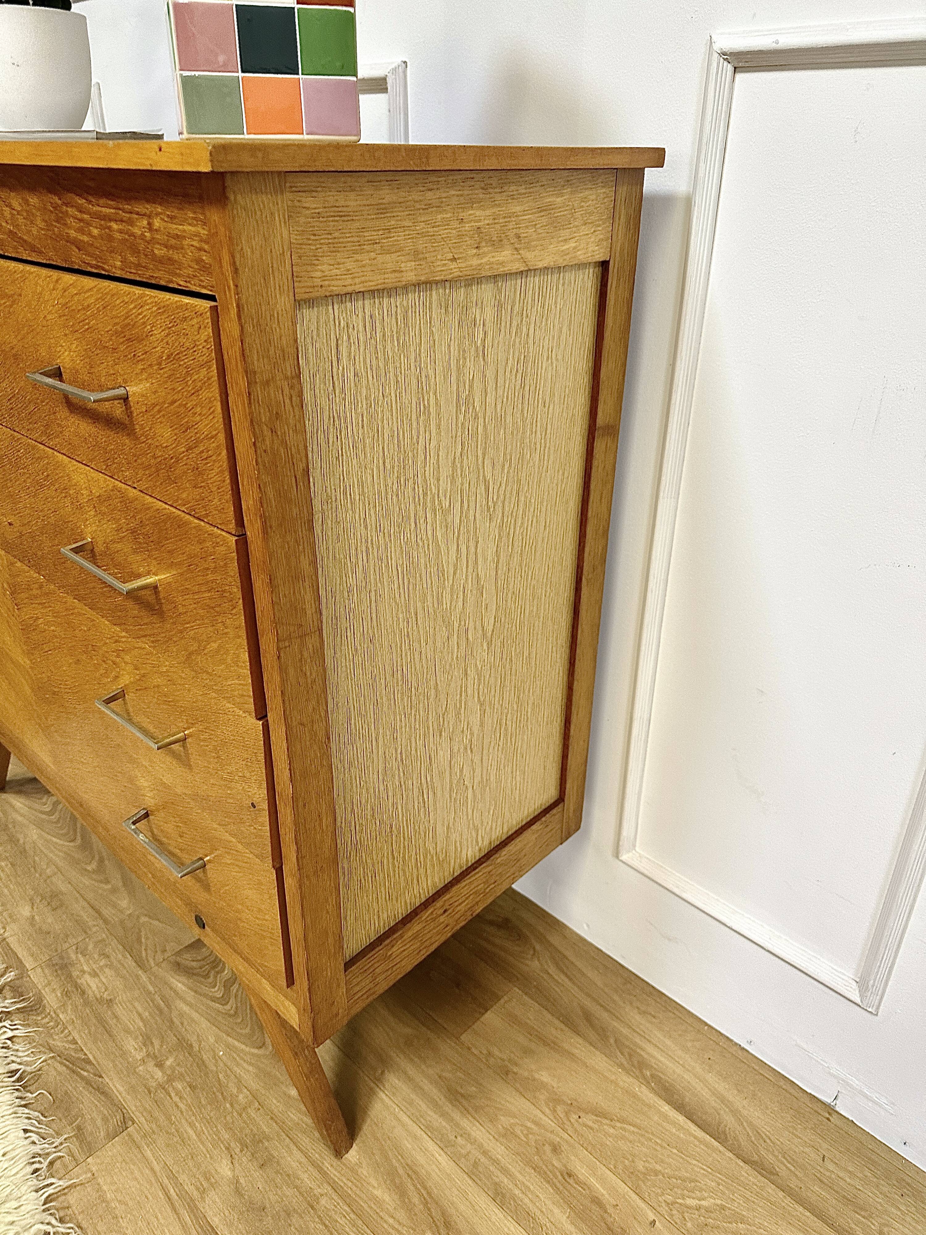 Vintage chest of drawers compass feet