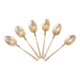 Tableware, suite of 6 small silver spoons early twentieth century