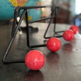 Wall coat holder vintage red balls