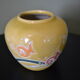 Small yellow fish vase