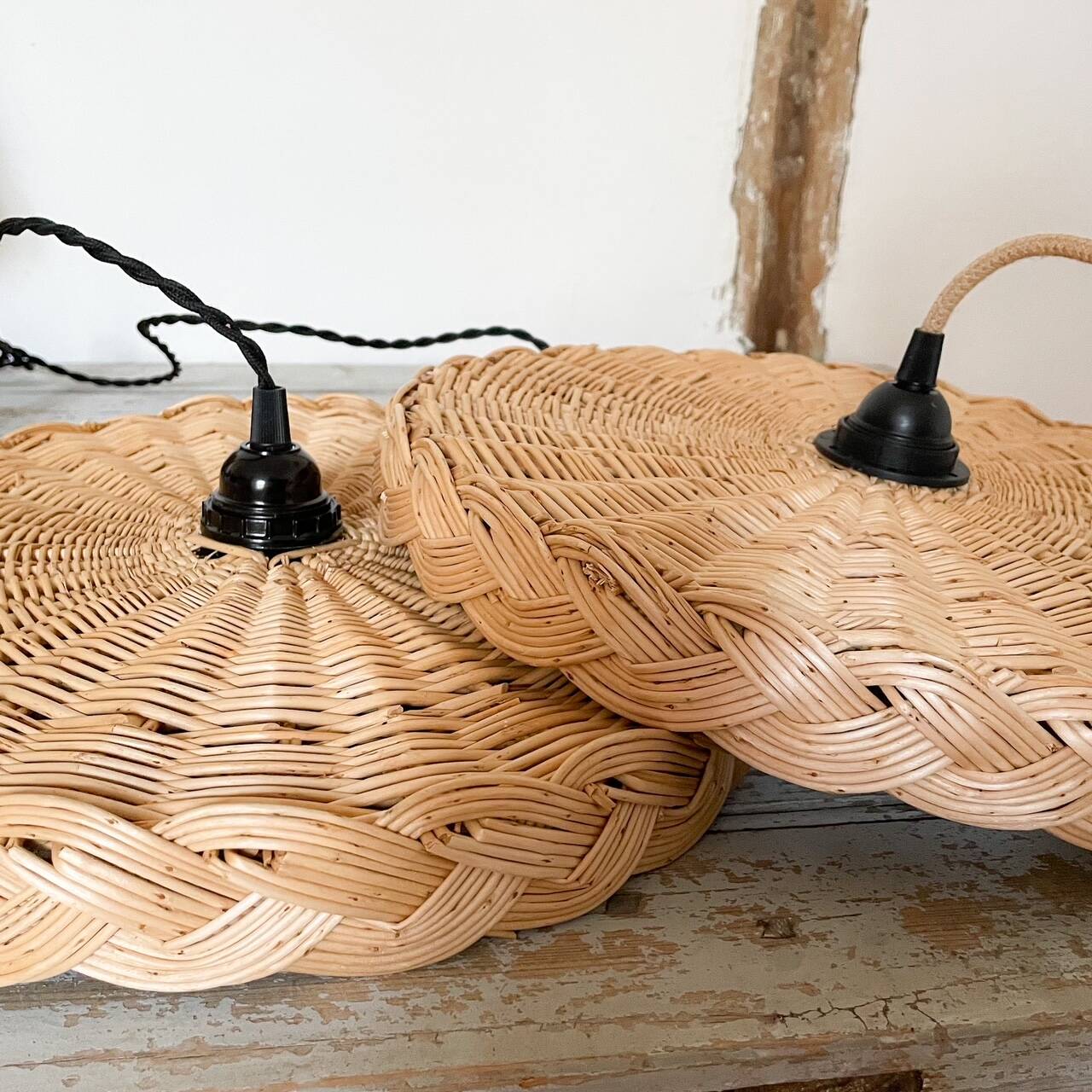 Rattan pendant light