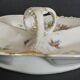Serving dish beggar porcelain flowered Limoges early 20th century
