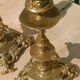 Pair of antique brass candlesticks – Napoleon III style
