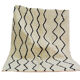 Handmade moroccan berber rug 190 x 158 cm
